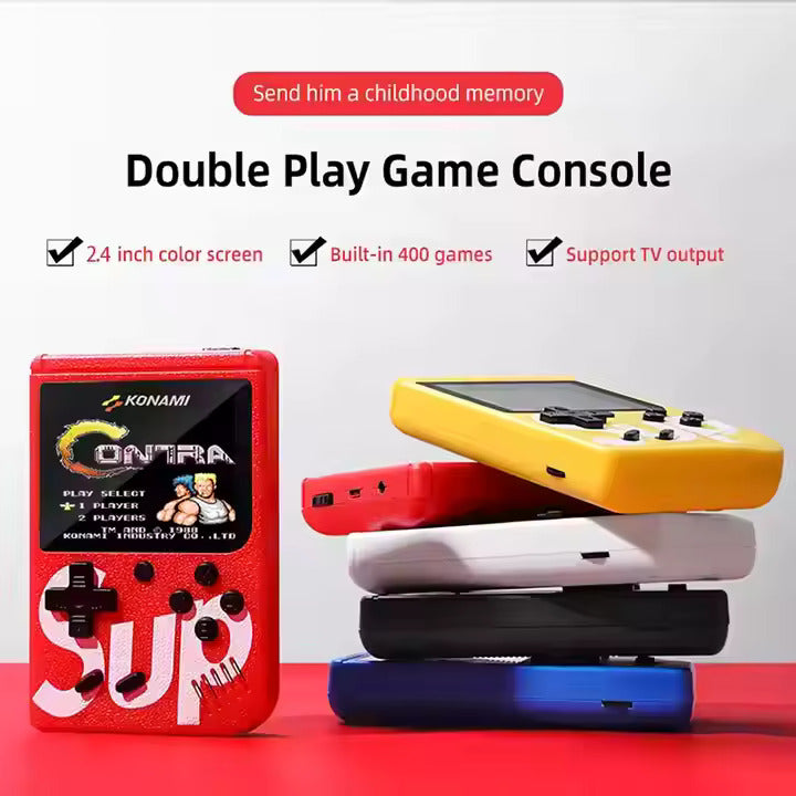 SUP 400‑in‑1 Retro Handheld Game Console – Pocket-Sized Classic Gaming with TV Output