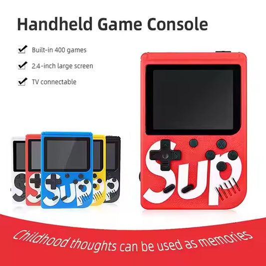 SUP 400‑in‑1 Retro Handheld Game Console – Pocket-Sized Classic Gaming with TV Output